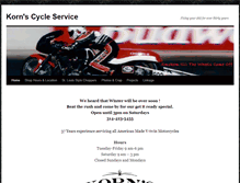 Tablet Screenshot of kornscycles.com